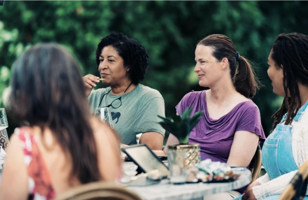 DoulaBrella trainees gathering outdoors