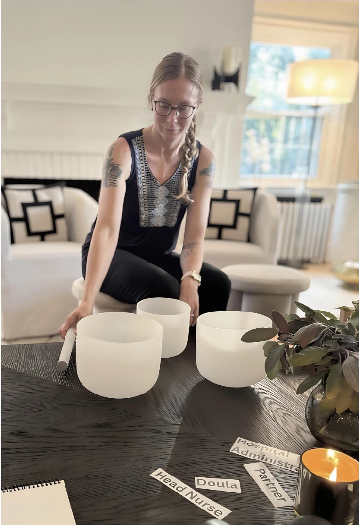 DoulaBrella sound bath training session